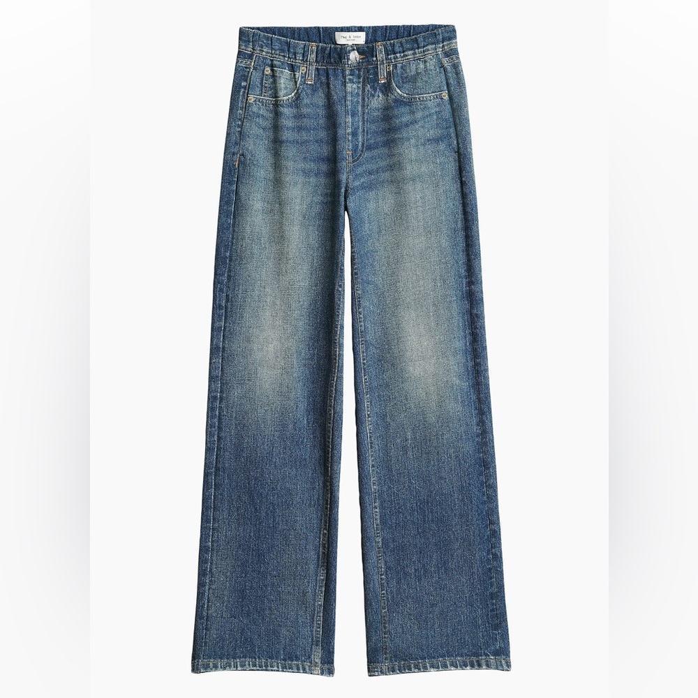 Rag & Bone Women’s Printed Miramar Wide Leg Jeans